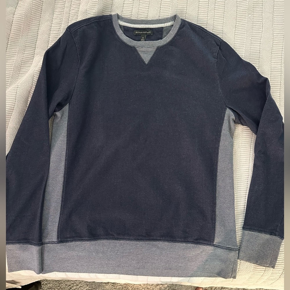 Banana Republic Men's Two-Tone Crewneck Sweater